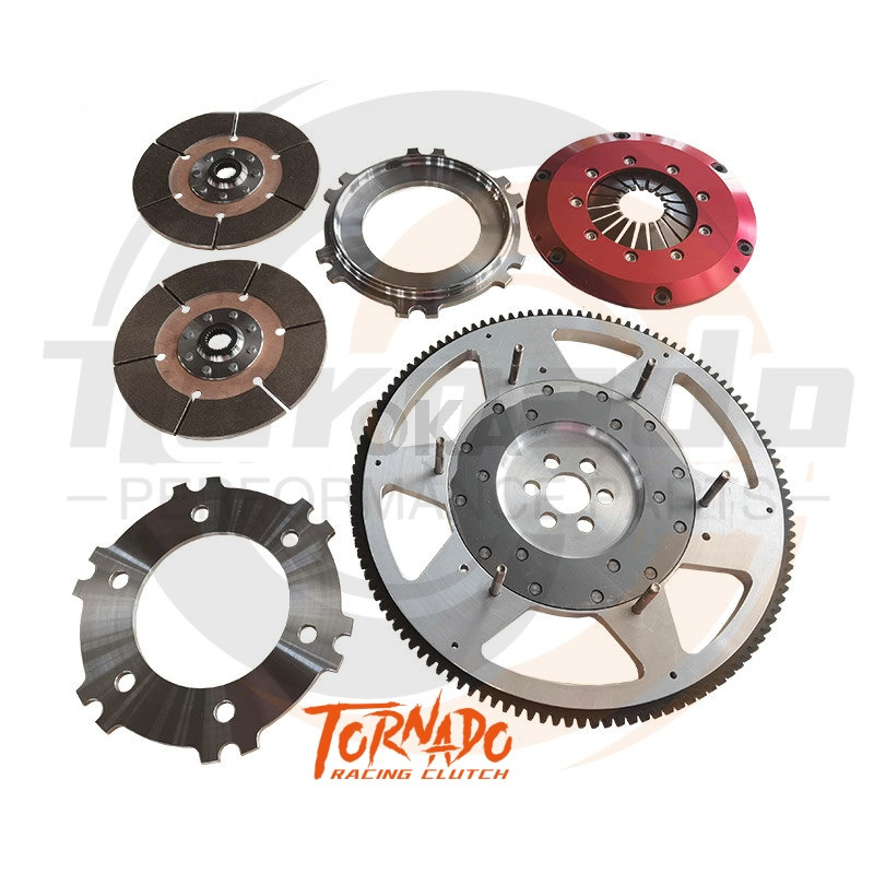 Performance Racing clutch kit double disc flywheel Car Parts Lightweight for Nissan Patrol TB48 TB45 Y61 Y62 damage race parts