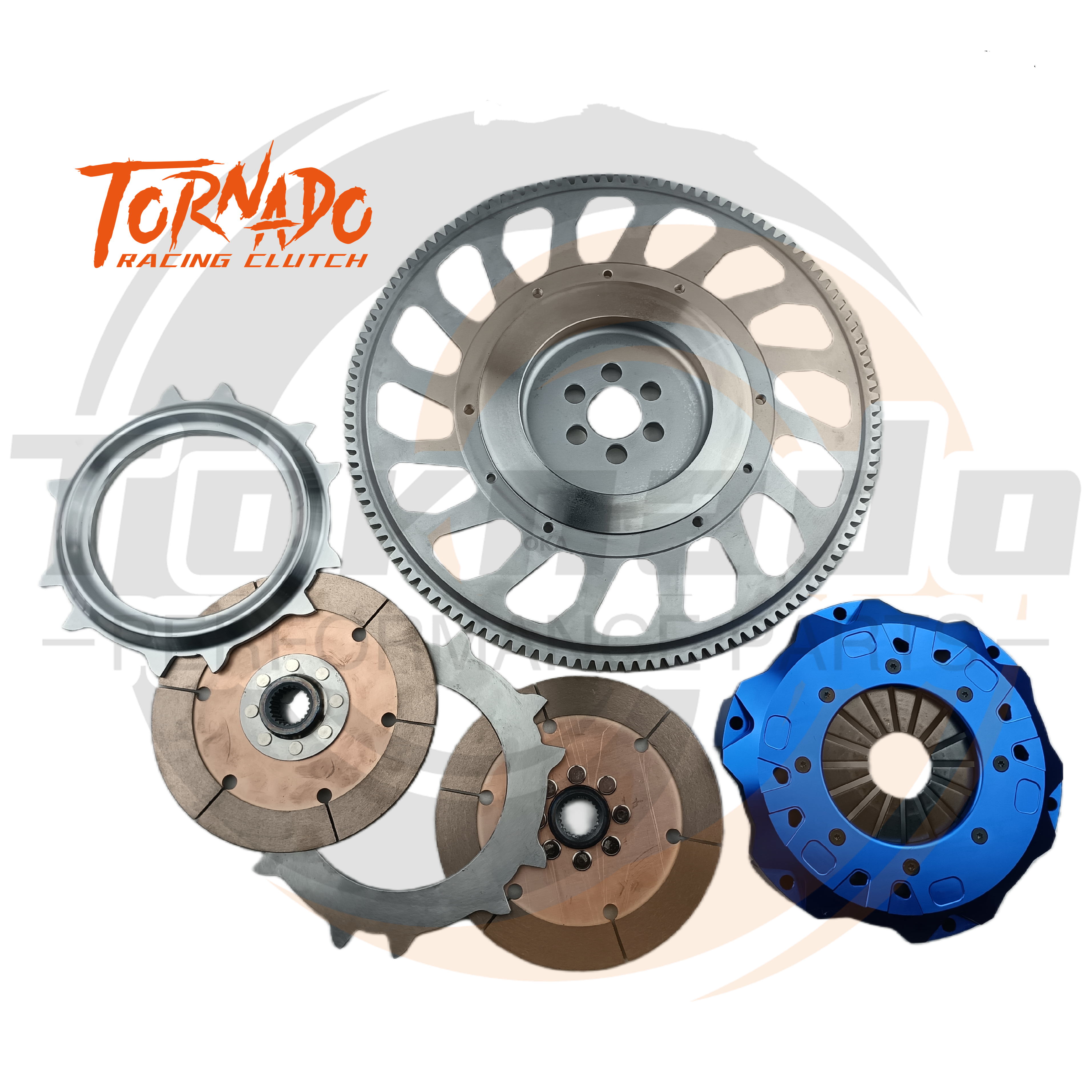 Performance Racing clutch kit double disc flywheel Car Parts Lightweight for Nissan Patrol TB48 TB45 Y61 damage race parts