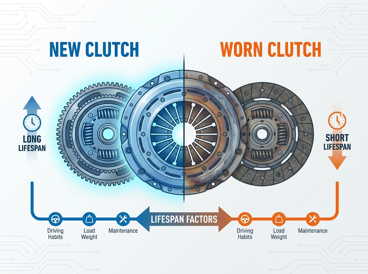 Heavy duty truck clutch plate and components