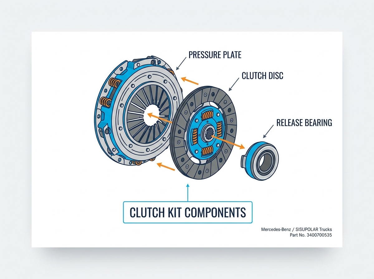 Heavy Duty Truck Clutch Kit Components and Assembly